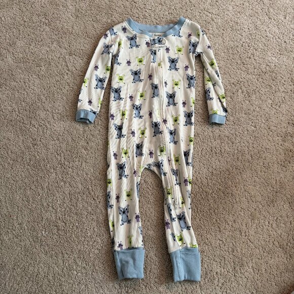 Monica + Andy Disney Monsters Inc. Onesie Organic Cotton 18/24M - Picture 2 of 4